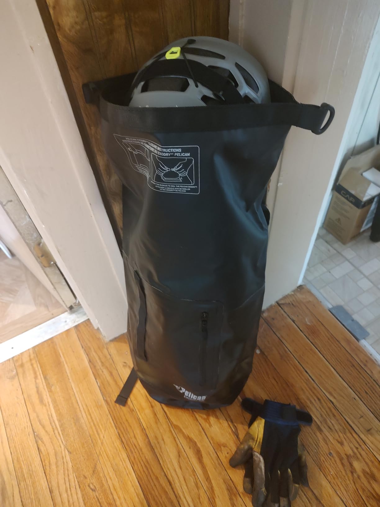 Pelican ExoDry 30L Large Drybag - Waterproof - Backpack-Type Shoulder Straps - Thick & Lightweight - Roll Top Compression for Kayaking, Rafting and Fishing - Black customer photo 1