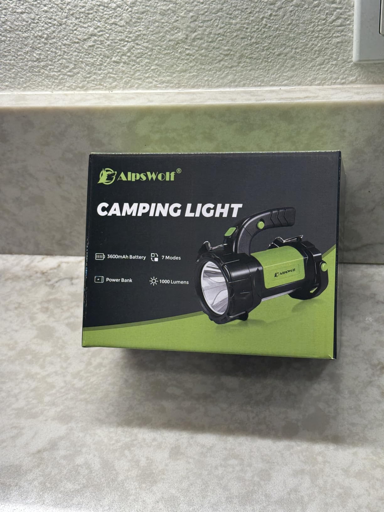 Camping Lantern Rechargeable, LED Flashlight Spotlight Lantern with 800LM, 3600 mAh, Strap Included Portable Bright Camping Light for Emergency, Outdoor Hiking, Power Outages customer photo 2