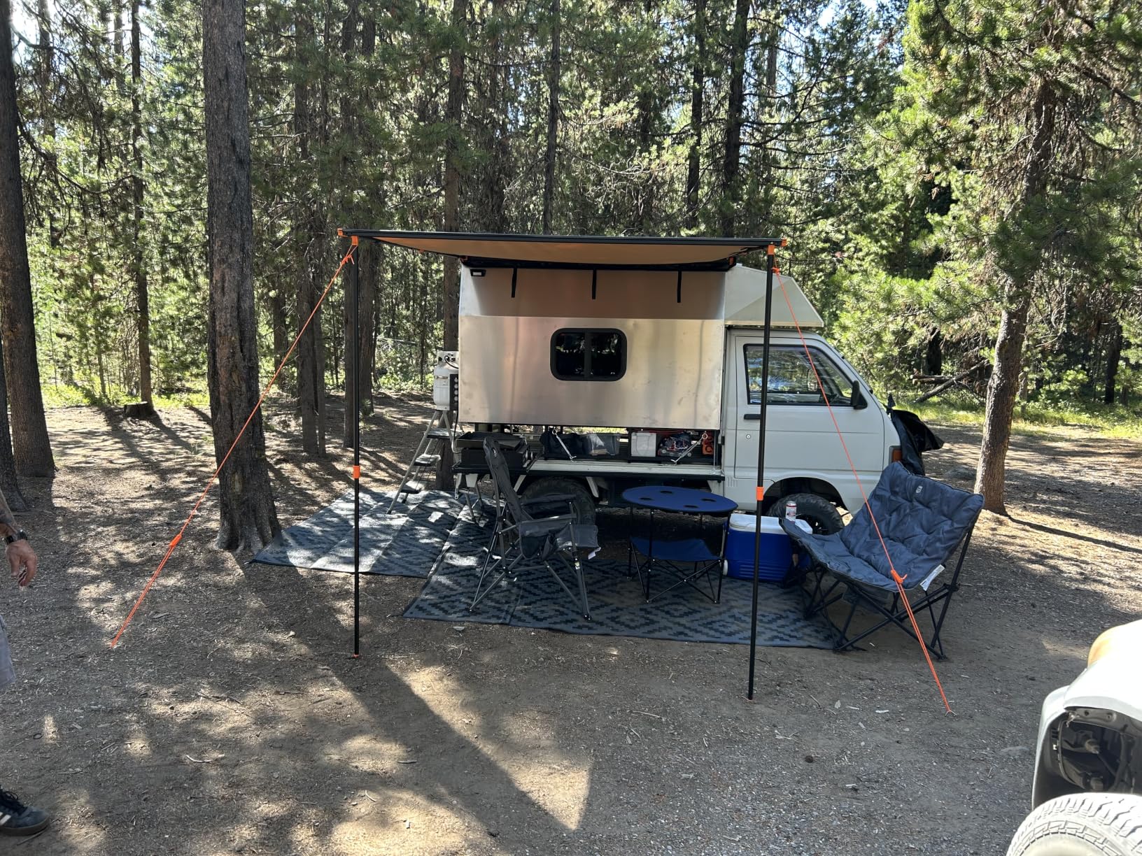 ALL-TOP Vehicle Awning 6.6'x8.2' Roof Rack Pull-Out Sun Shade UV50+ customer photo 1