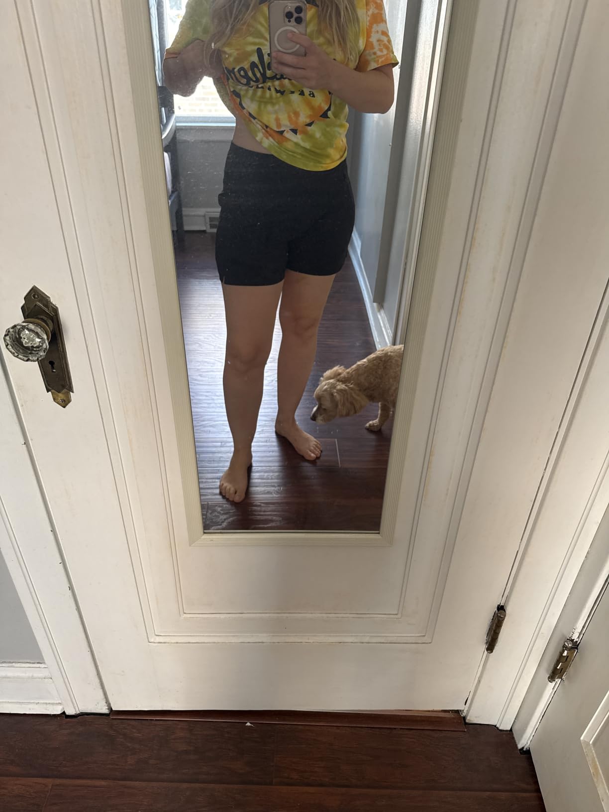 CRZ YOGA Mid Waisted Split Hiking Shorts 4