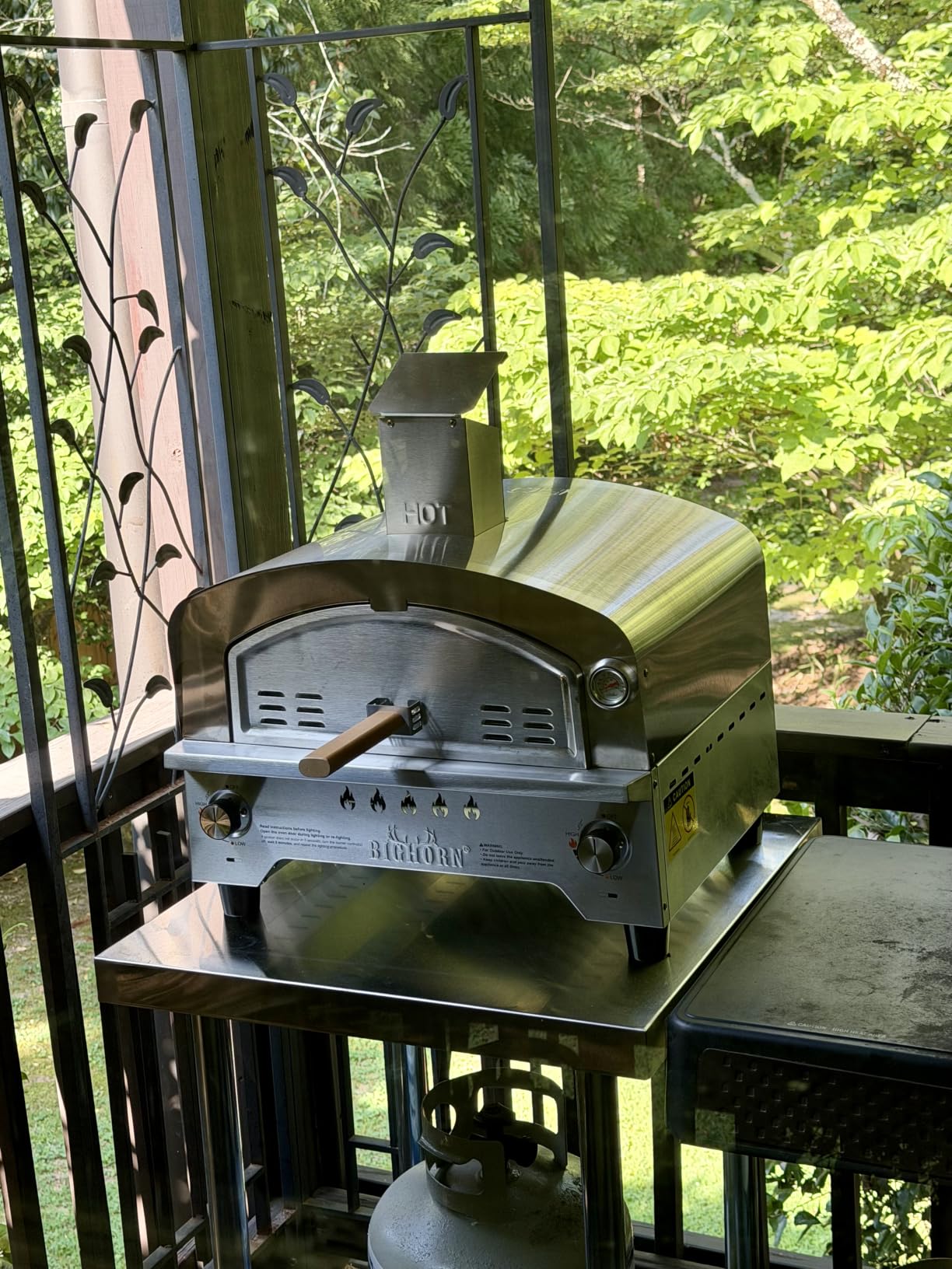 BIG HORN Gas Pizza Oven, Portable Propane Pizza Oven with 15 inch Pizza Stone, Stainless Steel Pizza Maker for Outdoor Cooking customer photo 2