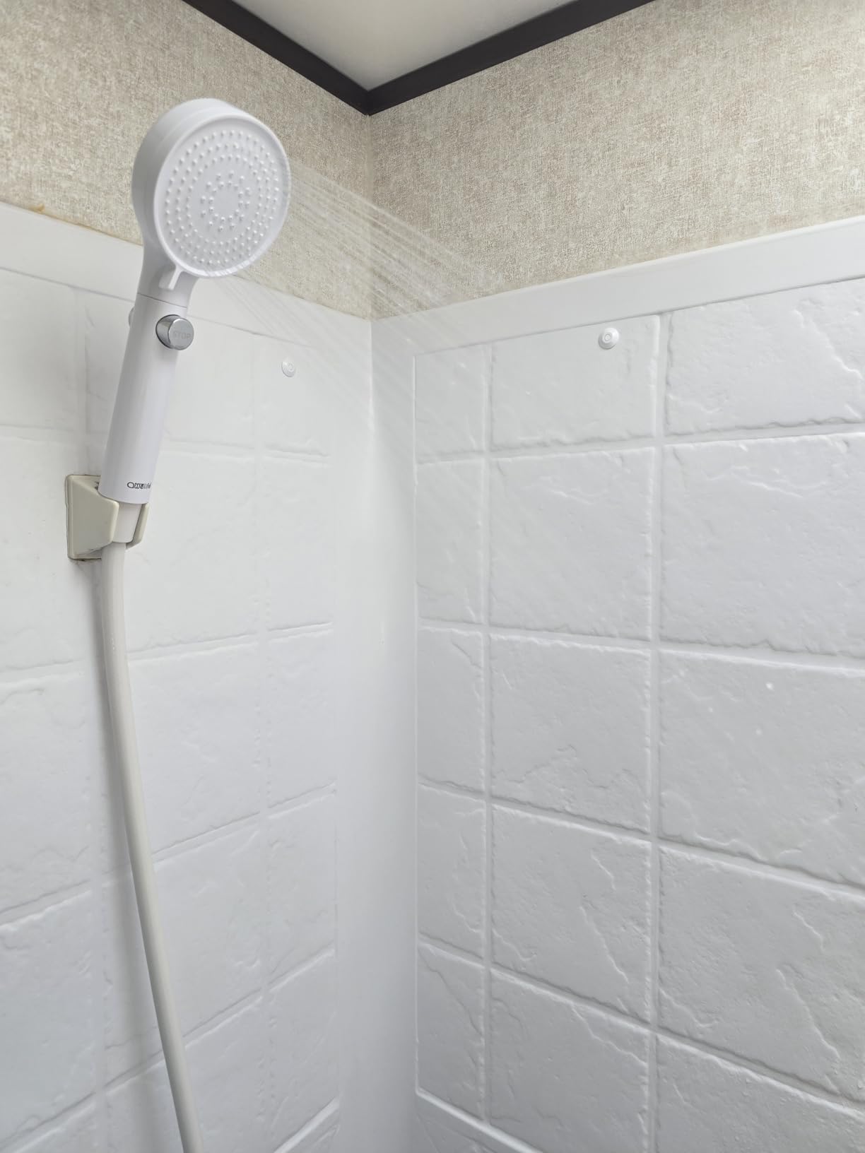 RV Shower Head with Hose and On/Off Button, High Pressure 5 Mode Shower Head Replacement, Easy Install, White -Upgrade for RV, Camper, Van, Travel Trailer, Motorhome, Boat and Tiny Home customer photo 1