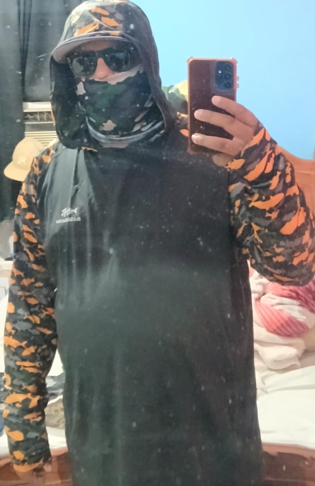 Men's UPF 50 Performance Fishing Shirt Cooling Hoodie Camo Long Sleeve FS17M customer photo 1
