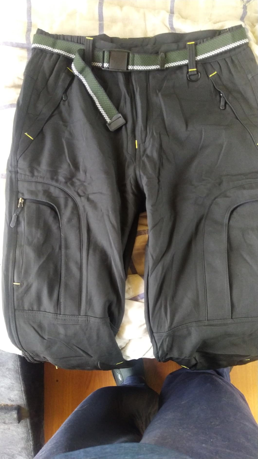 Men's hiking Snow Pants Skiing Winter Insulated Fleece lined Outdoor Water Repellent camping,walking,fishing customer photo 1