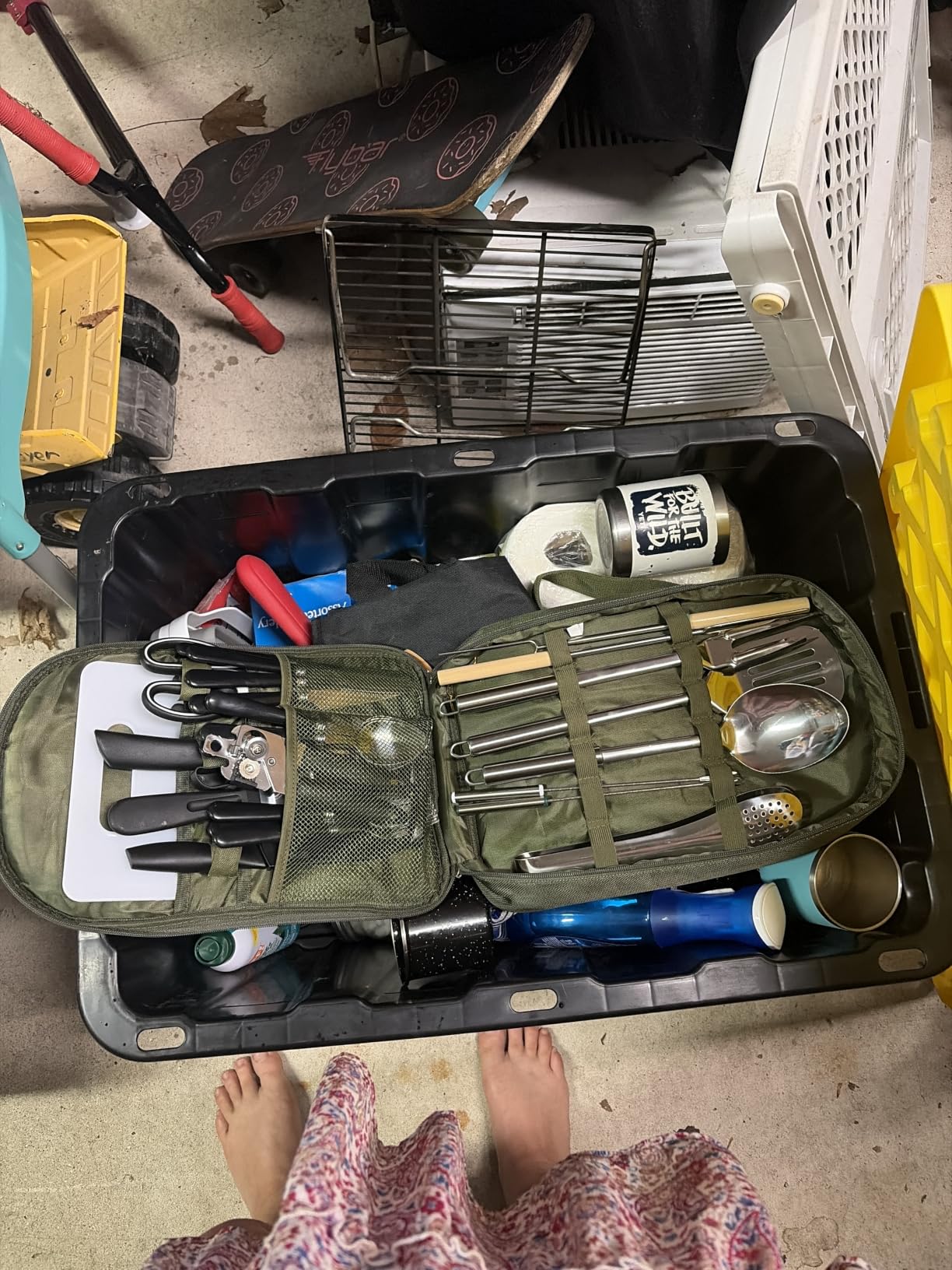 Portable Camping Kitchen Utensil Set-27 Piece Cookware Kit, Stainless Steel Outdoor Cooking and Grilling Utensil Organizer Travel Set Perfect for Travel, Picnics, RVs, Camping, BBQs, Parties and More customer photo 2