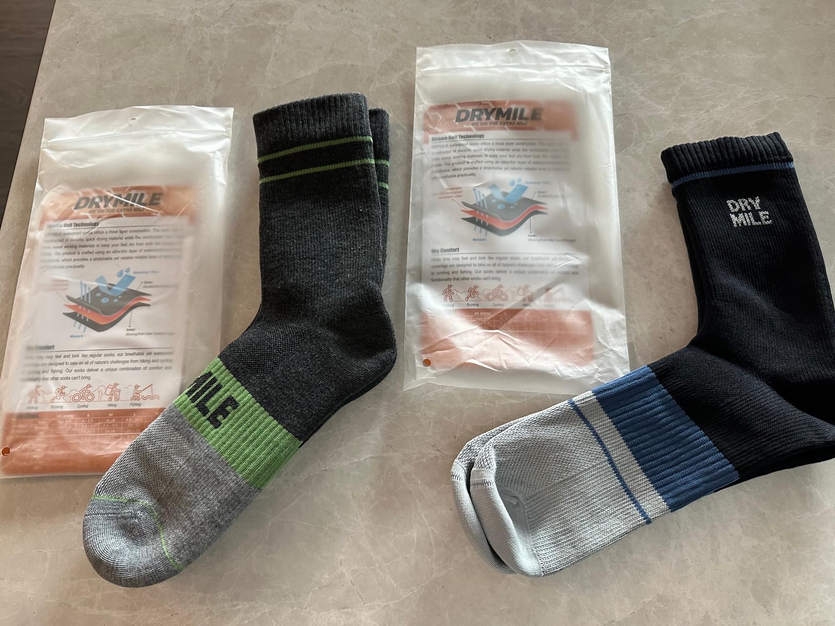 Mountain Waterproof Wool Socks, Warm Cushioned Crew for Hiking customer photo 1