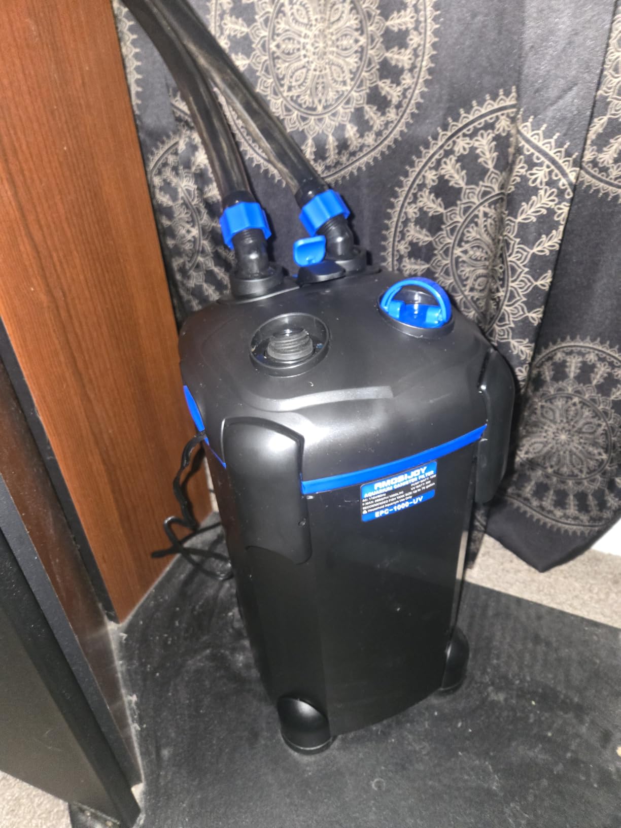 AMOSIJOY Ultra-Quiet Canister Filter for Large Fish Tanks and Aquariums, Adjustable Water Flow, Easy to Prime customer photo 2