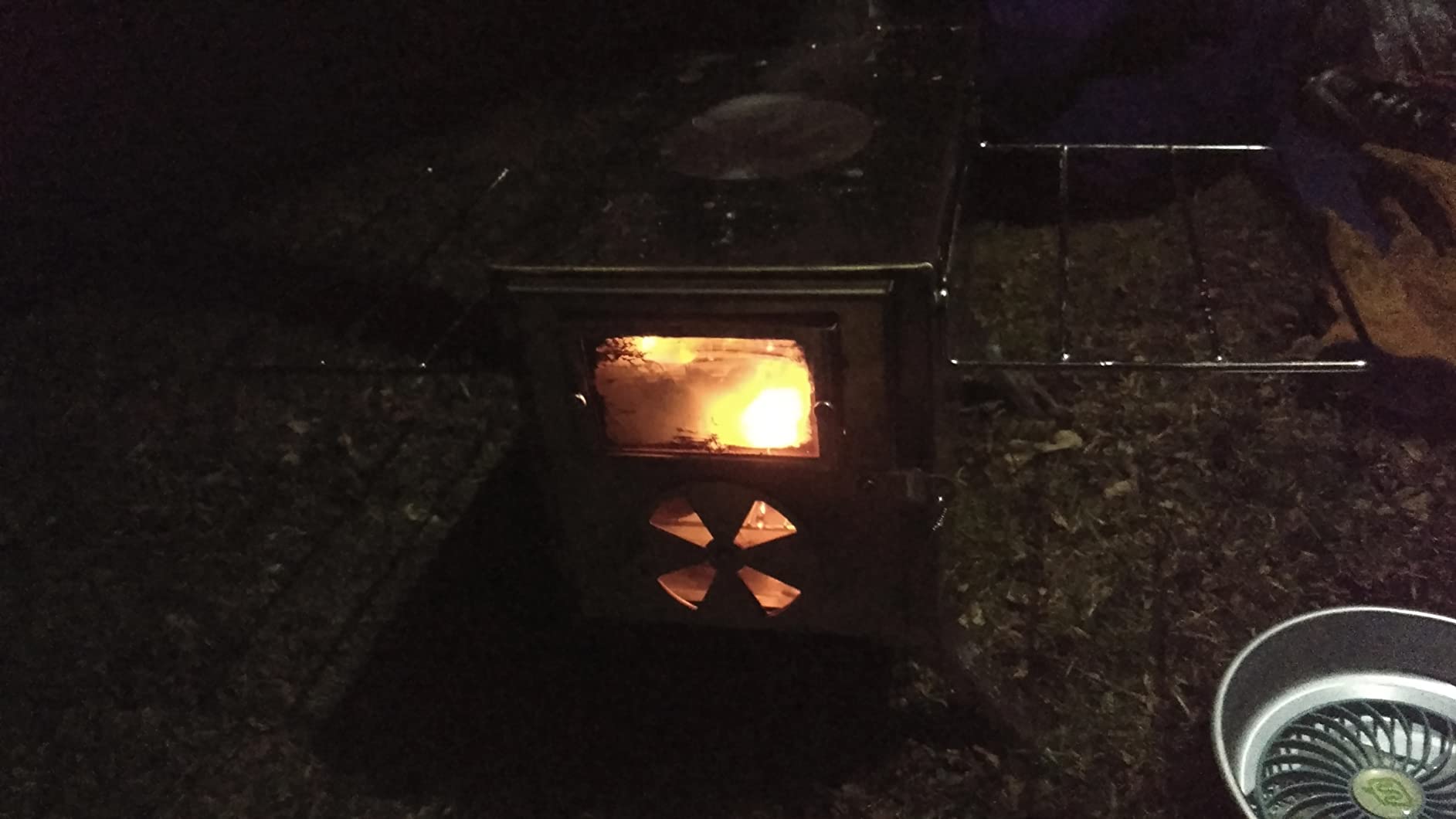 Camping Stove for Hot Tents, LAMA 304 Stainless Steel Wood Burning Stove with Stainless Wall Chimney Pipes for Tents, Shelter, Outdoor Portable Stove for Camping Heating and Cooking customer photo 1