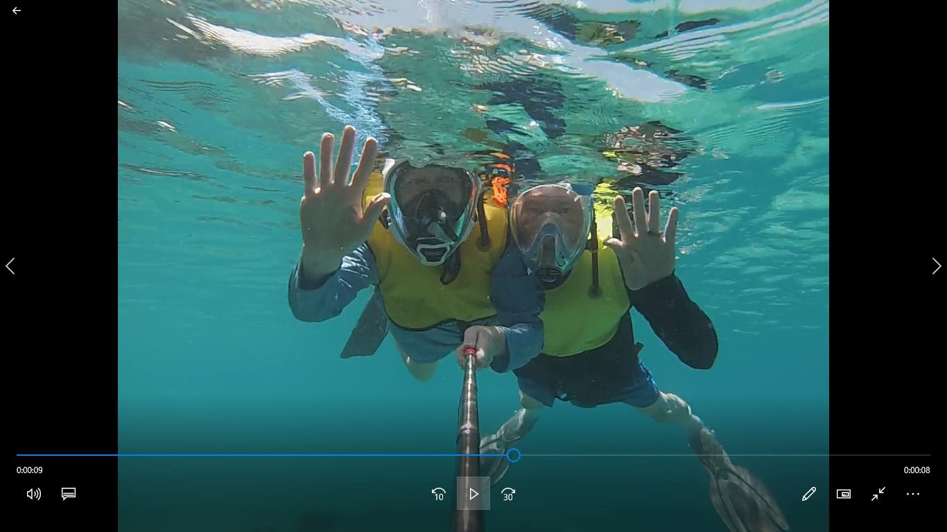 OCEAN REEF - Aria QR + Quick Release Snorkeling Mask - Full Face Snorkeling Mask - 180 Degree Underwater Vision - 8 Colours and 4 Sizes customer photo 1