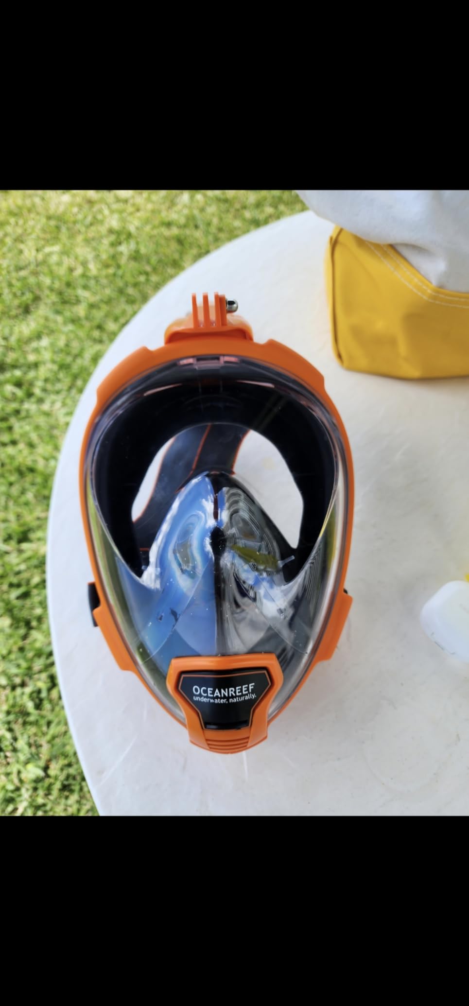 OCEAN REEF - Aria QR + Quick Release Snorkeling Mask - Full Face Snorkeling Mask - 180 Degree Underwater Vision - 8 Colours and 4 Sizes customer photo 2