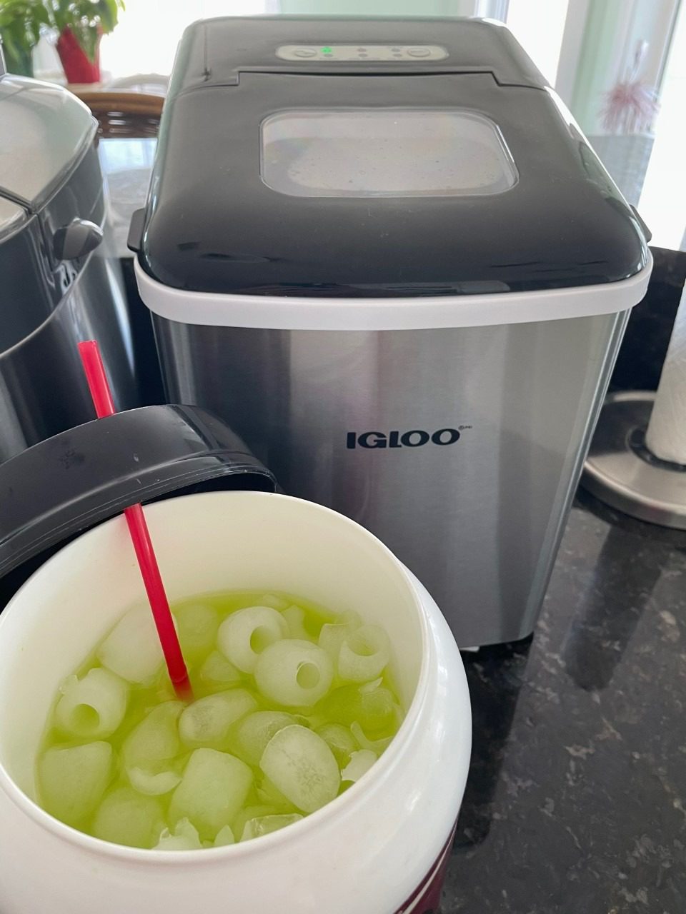 Igloo Automatic Self-Cleaning Portable Electric Countertop Ice Maker Machine with Handle, 26 Pounds in 24 Hours, 9 Ice Cubes Ready in 7 Minutes, with Ice Scoop and Basket customer photo 2