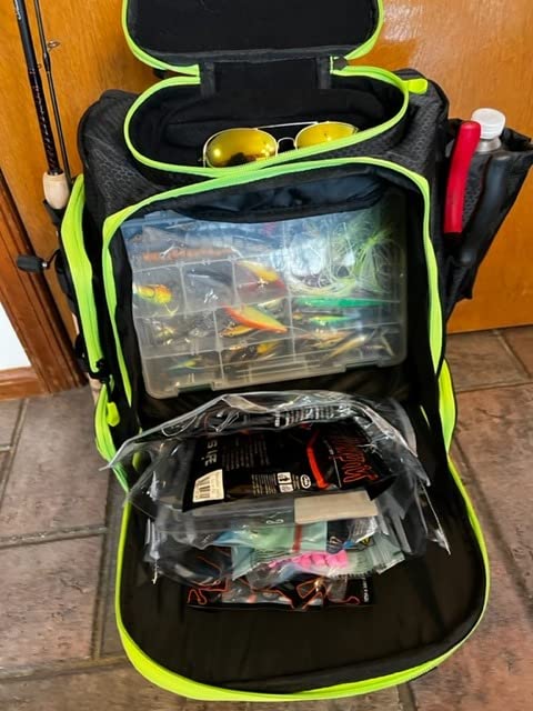 KastKing Bait Boss Fishing Tackle Backpack with Rod Holders-4 Tackle Boxes-Rain Cover,Storage for Fishing Gear customer photo 2