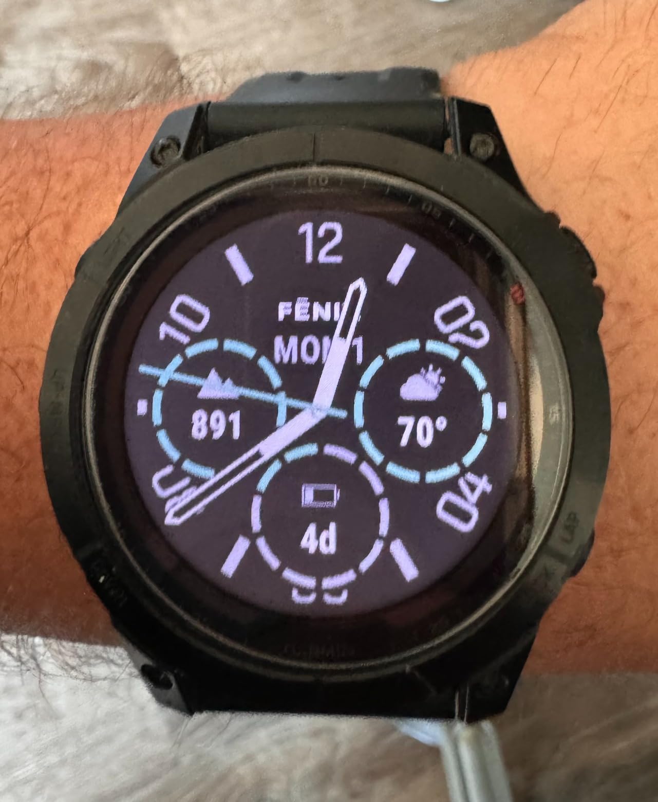 Garmin 010-02540-34 Fenix 7 Sapphire Solar Adventure Smartwatch Solar Charging Rugged Outdoor GPS Watch Touchscreen Health and Wellness Features Black DLC Titanium with Black Band customer photo 1