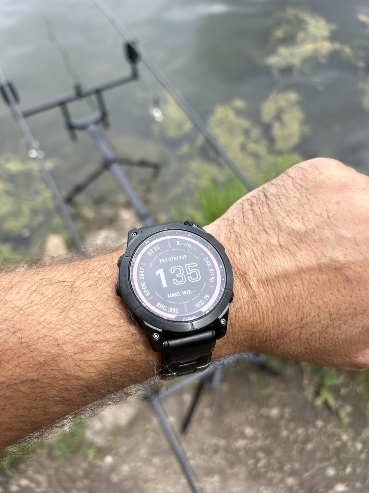 Garmin 010-02540-34 Fenix 7 Sapphire Solar Adventure Smartwatch Solar Charging Rugged Outdoor GPS Watch Touchscreen Health and Wellness Features Black DLC Titanium with Black Band customer photo 2