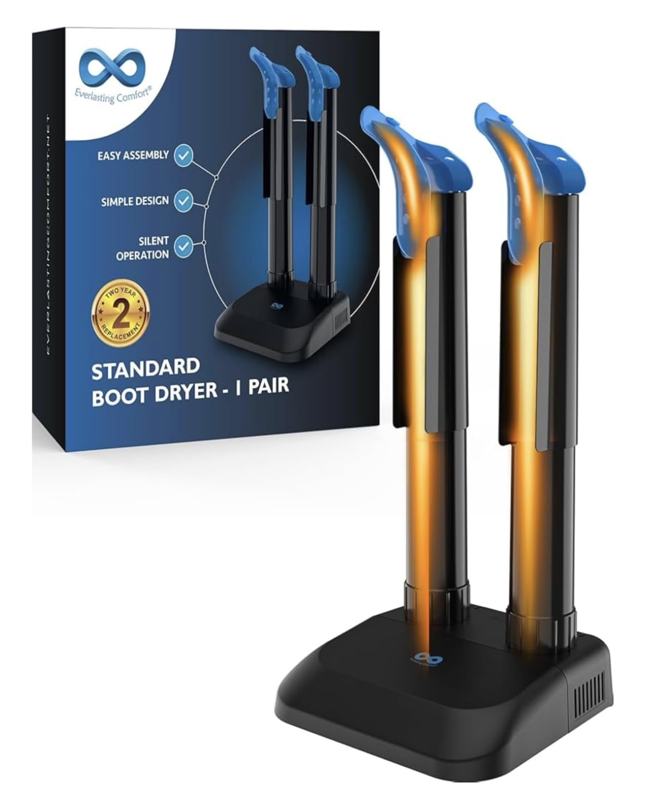 Everlasting Comfort Electric Boot Dryer for Work Boots, Silent Portable Shoe Dryer with Timer for Shoes, Boots and Cleats, Quick-Dry Glove Dryer Boot Warmer for Gloves, Helmets and Sneakers(Standard) customer photo 1