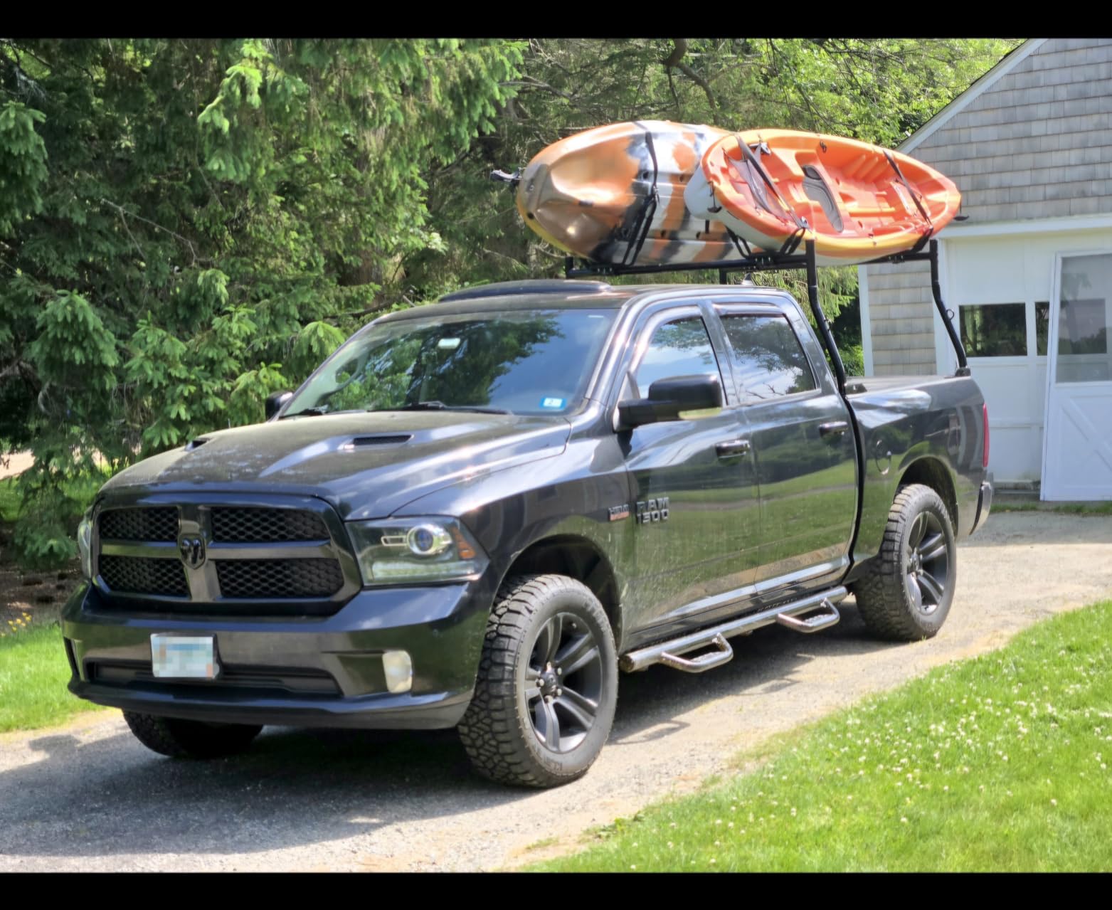 PIRIPARA Kayak Roof Rack 2 Pairs J-Bar Carrier Holder for Canoe, SUV, Cars, Truck, Surf Ski, Car Top Mount Racks for Trip, Set of 4 customer photo 1