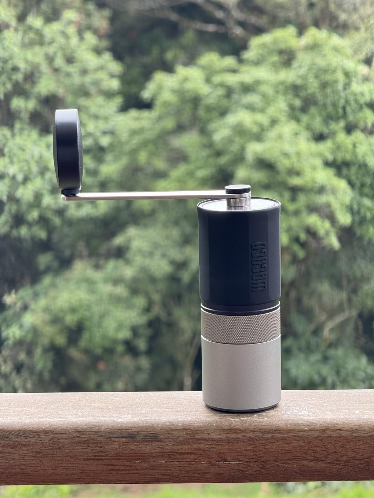 WACACO Exagrind, Manual Coffee Grinder, Stainless Steel Conical Burr, High Precision Adjustable Coffee Bean Grinder with Hand Crank, Handheld Portable Grinder for Espresso, Pour-over, Camping, Travel customer photo 2