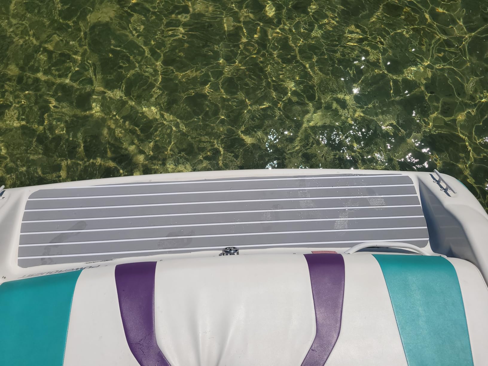 Boat Flooring EVA Foam Boat Decking Faux Teak Marine Flooring Marine Mat Sheet for Motorboat Jon Boats Bass Boat RV Kayak, 94.5