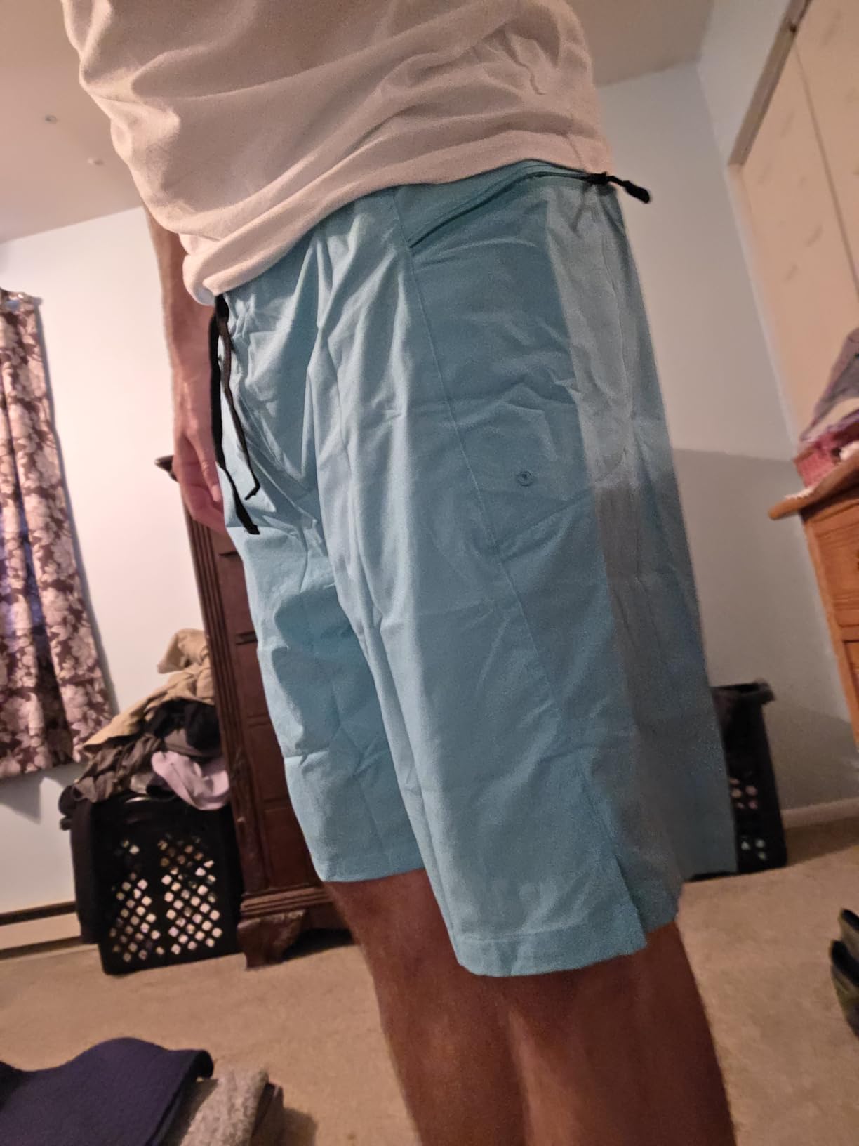 Men's Swim Trunks Quick Dry Board Shorts with Zipper Pockets Beach Shorts Bathing Suits for Men - No Mesh Liner customer photo 1