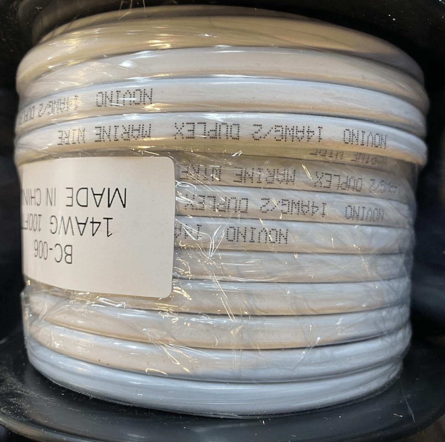 14 Gauge Marine Wire,14 AWG Duplex Marine Grade Wire,50ft 14/2 Gauge Cable | Tinned Copper Oxygen-Free Waterproof Corrosion Resistant Flexible Electrical Cable for Boat/Automotive/RV/Camper/Trailer customer photo 1
