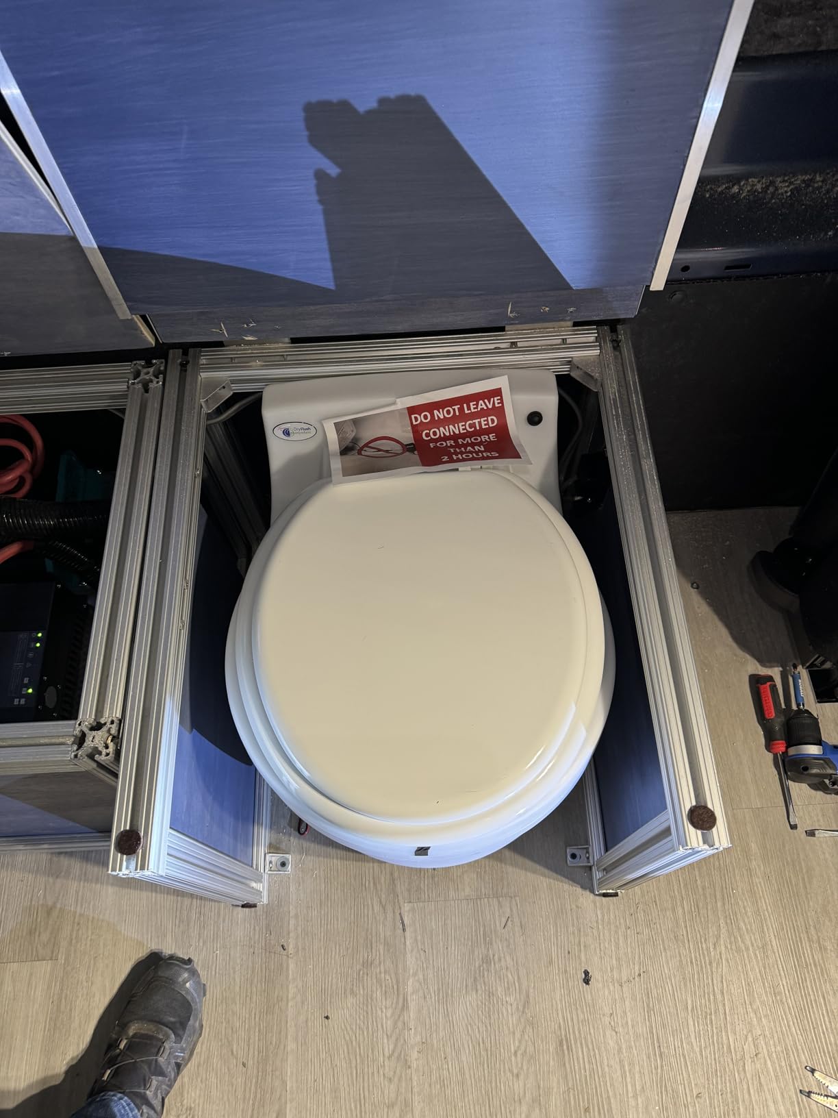 Dry Flush Toilet - Waterless, Portable, Self Contained and Easier to Use than an Incinerating or Composting Toilet customer photo 2