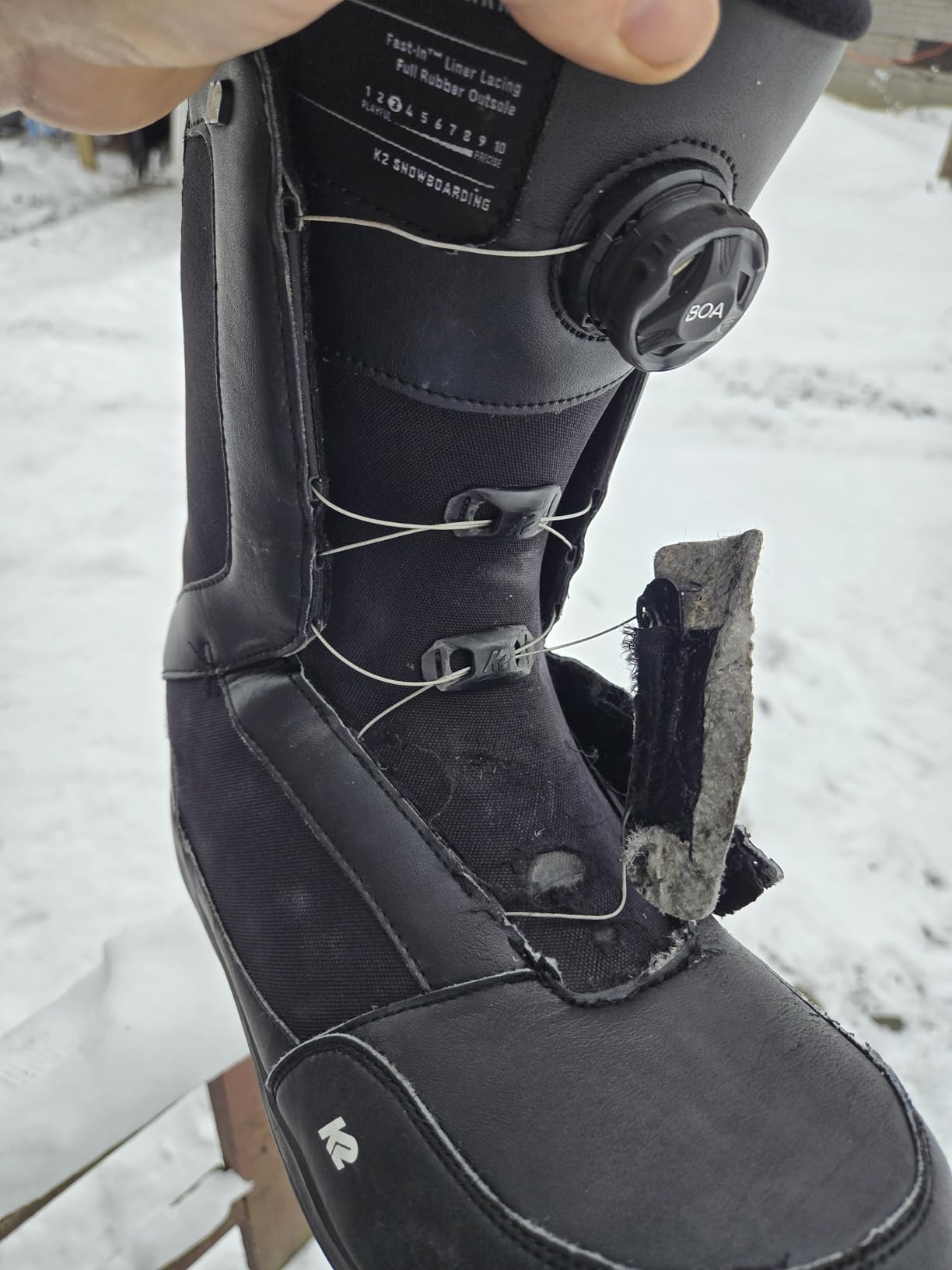 K2 Market BOA Men's Snowboard Boots | Flex 2/10, Rubber Outsole, Articulating Cuff customer photo 2