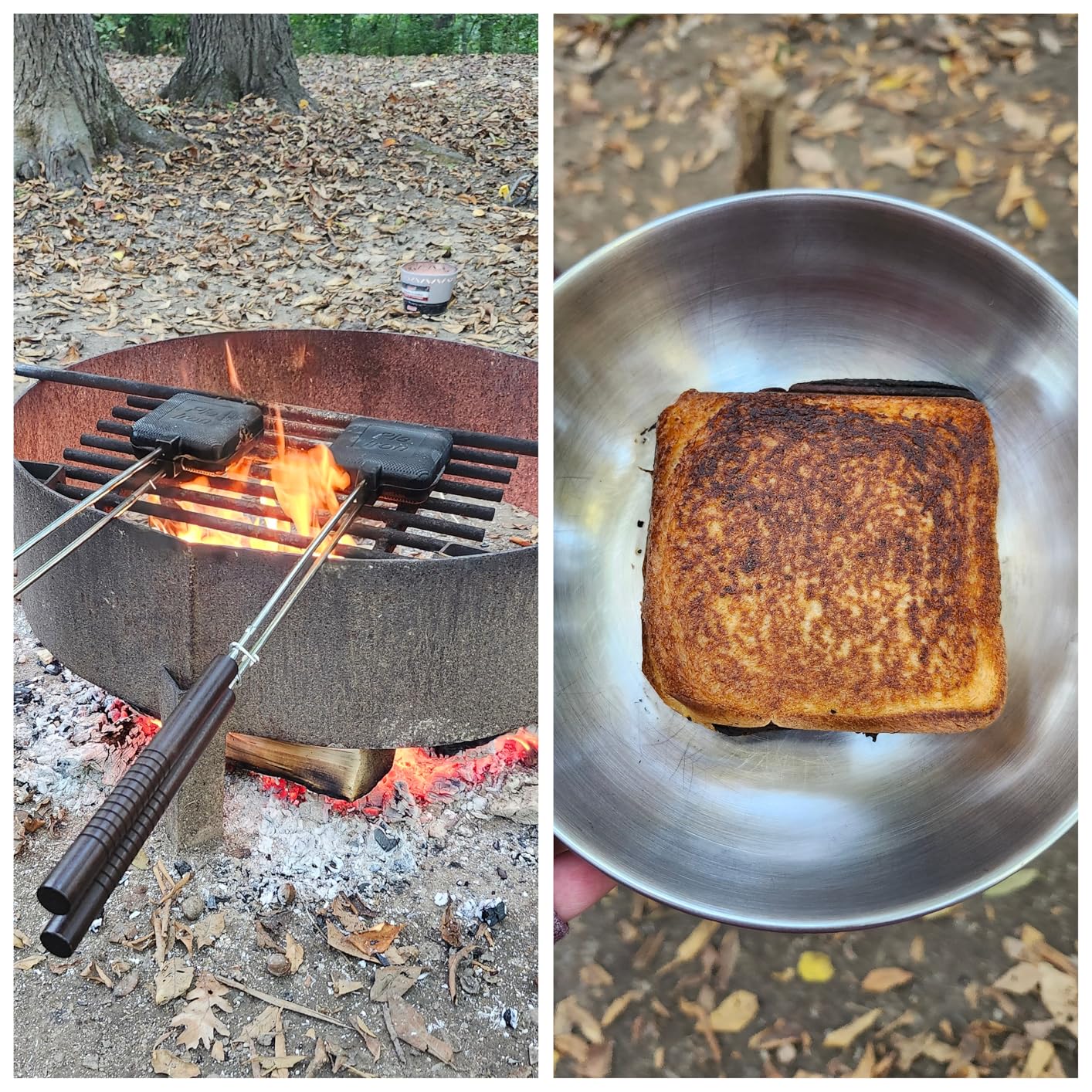 AILITOR Cast Iron Camp Pie Cooker, Campfire Sandwich Maker (Pack of 2) customer photo 1