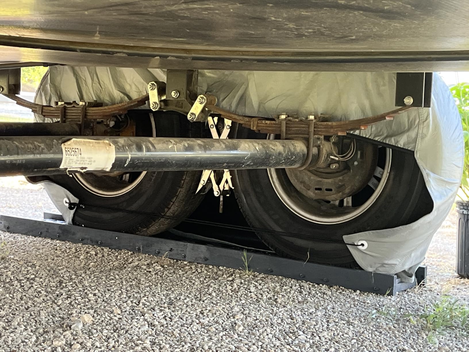 RV Tire Covers, Dual Axle Wheel Cover, 2 Pack, Fit 27