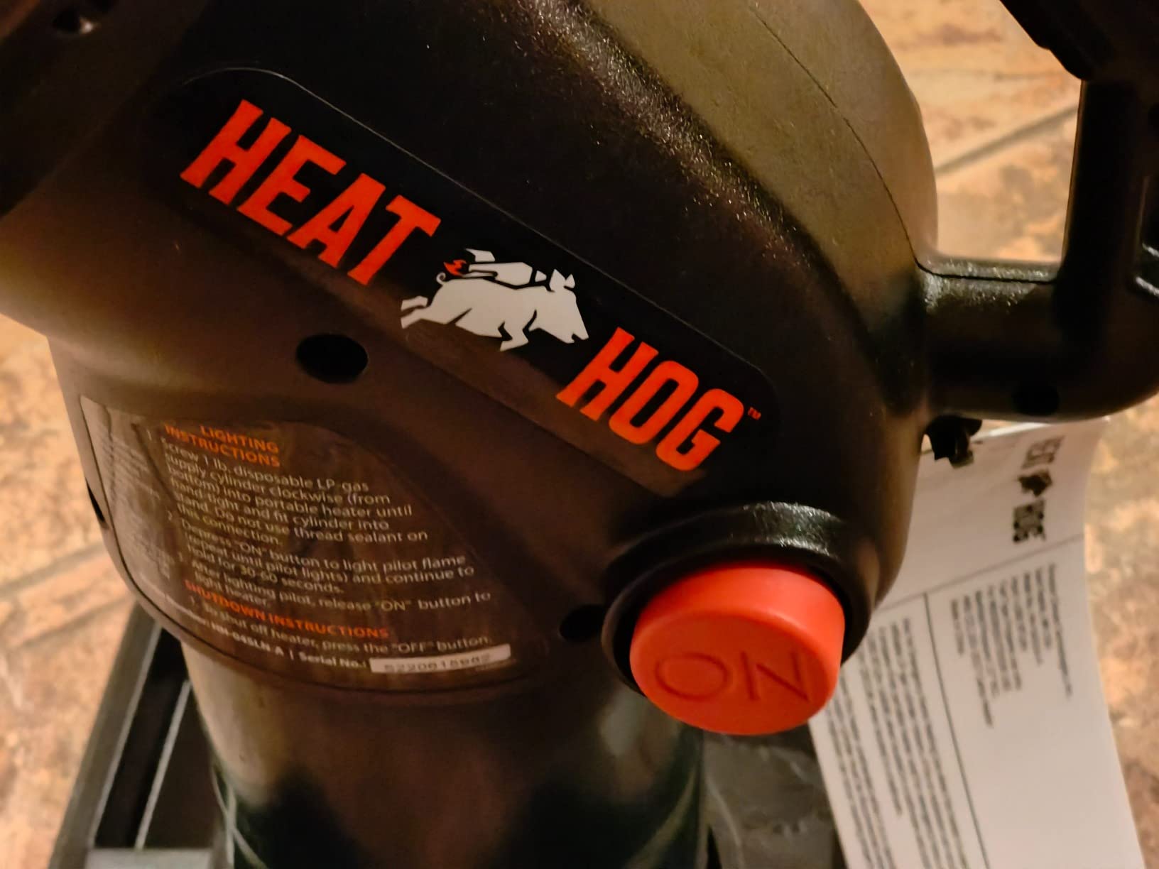 Heat Hog 4,000 BTU Portable Propane Radiant Space Heater customer photo 2