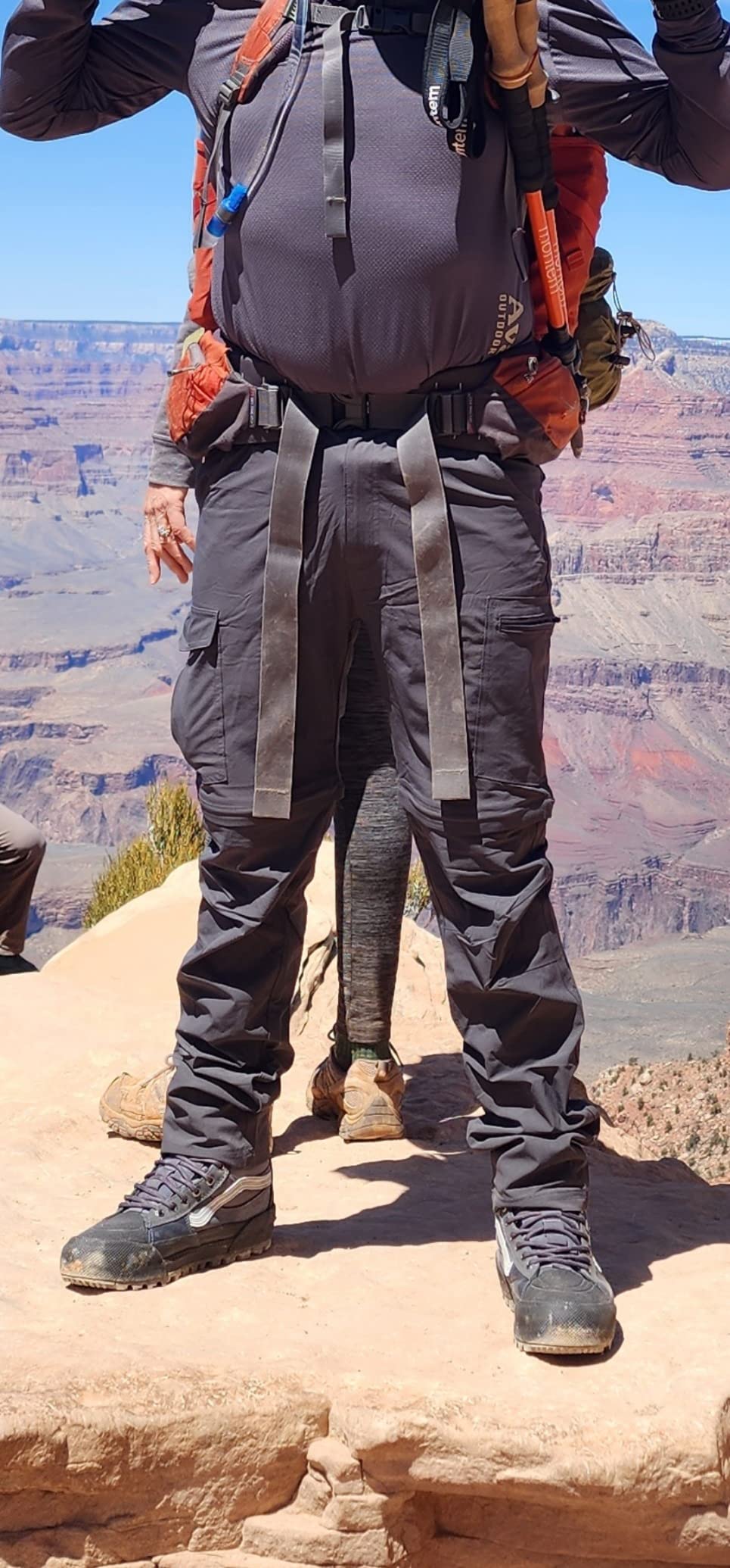 Men's Hiking Pants Convertible Zip Off Lightweight Waterproof Quick Dry Outdoor Fishing Travel Safari Camping customer photo 2