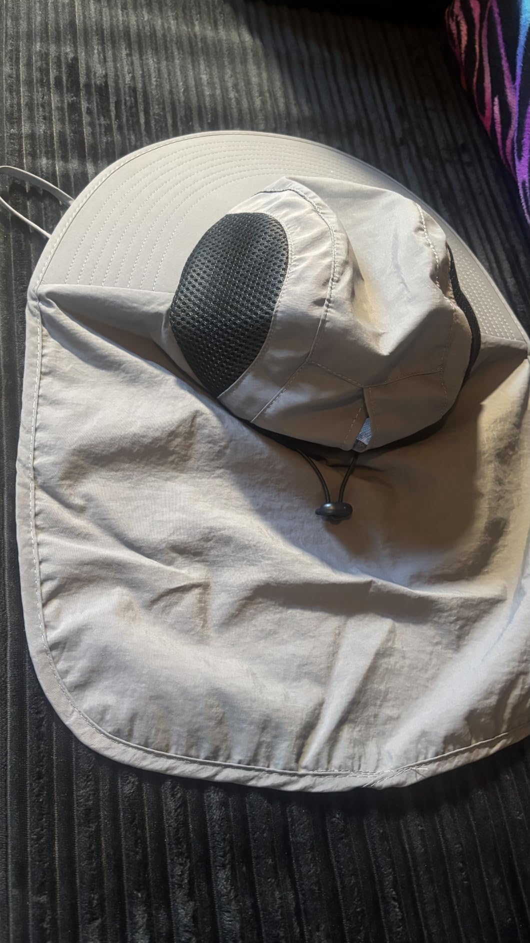 Sun Hat for Men Women with Neck Flap, UPF 50+ UV Protective Hiking Fishing Hats, Wide Brim Sun Hat for Women & Men customer photo 1