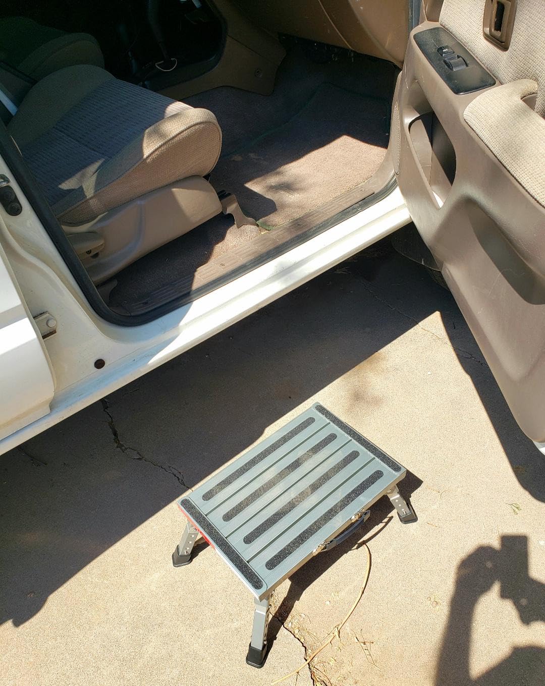 Safety RV Steps, Yagud Height Adjustable Folding Platform Step with 17