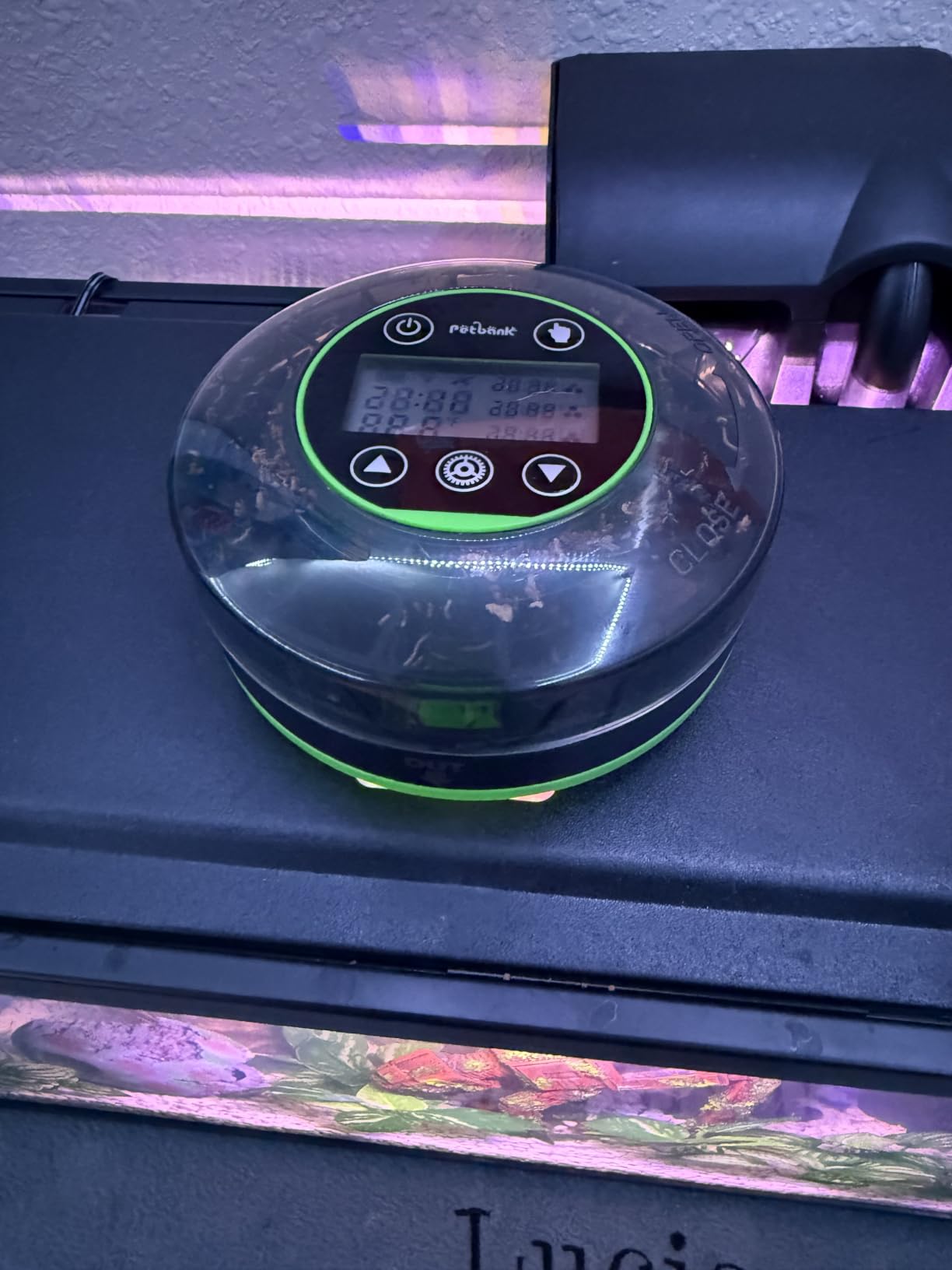 Automatic Fish Feeder for Aquarium - Moisture-Proof and Precision Feeding Betta Vacation Feeder, USB Rechargeable Auto Fish Food Dispenser with Timer, LCD Display customer photo 2
