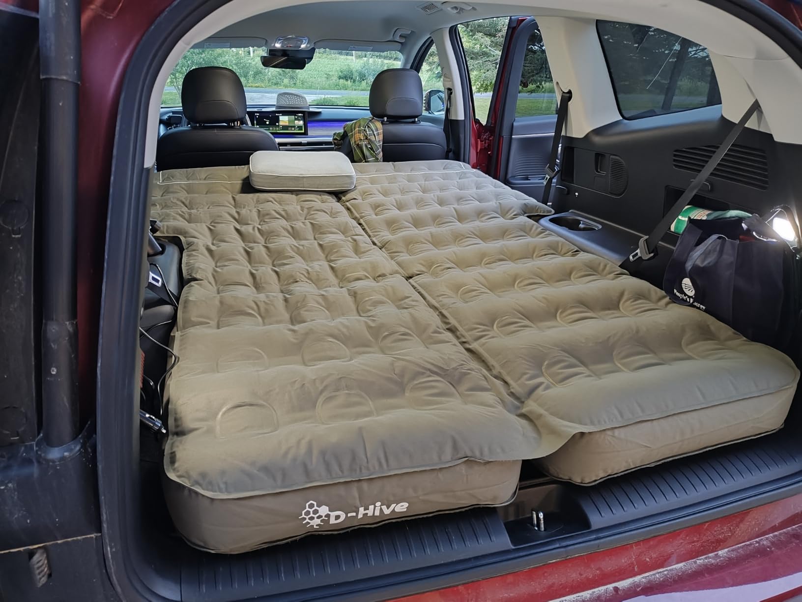 D-Hive Unbeatable Durability SUV Air Mattress for Car Camping, Durable Extra Thick 300D Oxford Fabric, Quick Easy Set-Up w/Electric Pump, Bed Mattress, Mattress for SUV, Car Air Mattress customer photo 2