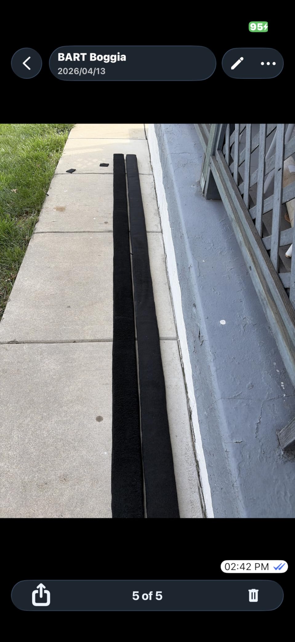 Better Boat Trailer Bunk Carpet Black, 13ft x 9in or 12in Roll, 1/4