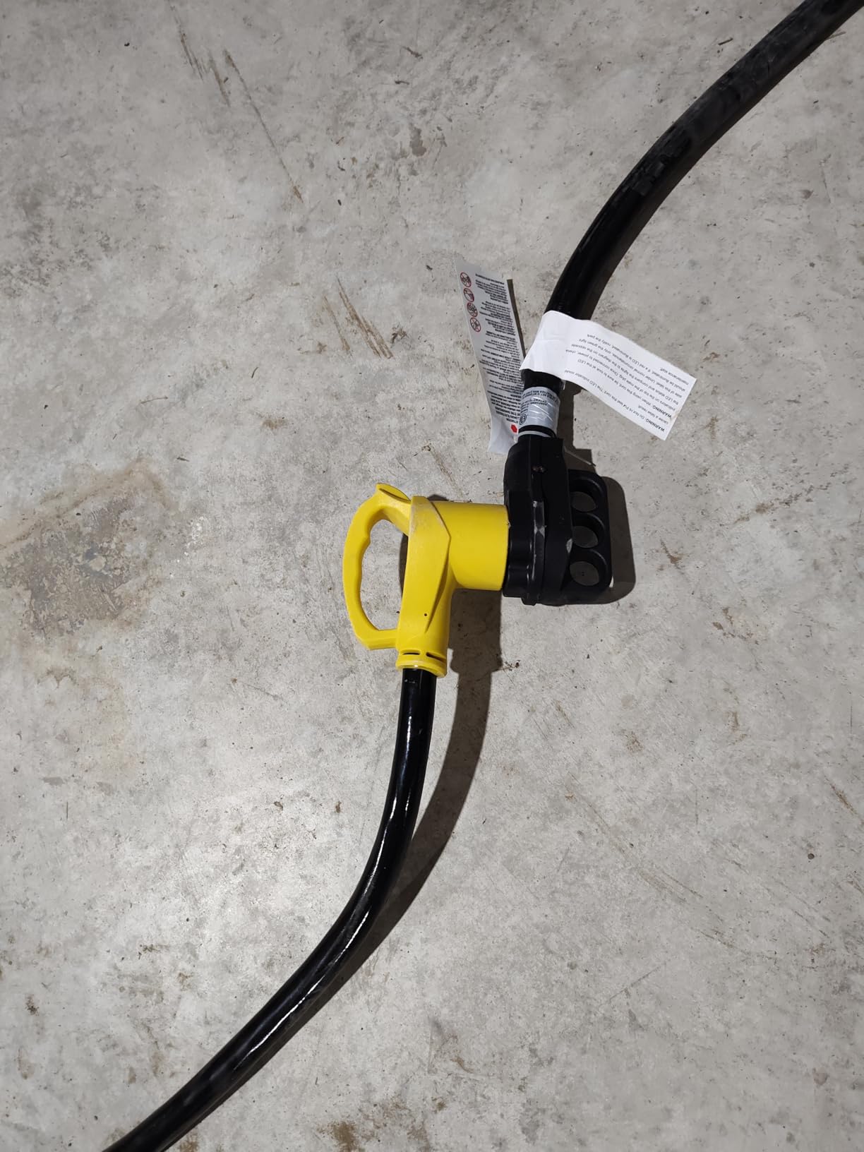 PlugSaf 50 FT 50 Amp RV/EV Extension Cord Outdoor, 125/250V 6250/12500W STW | NEMA 14-50P/R, 4 Prong Heavy Duty Extension Cord Waterproof, 50 Foot Flexible RV Power Cord with Grip Handle, ETL, Yellow customer photo 1