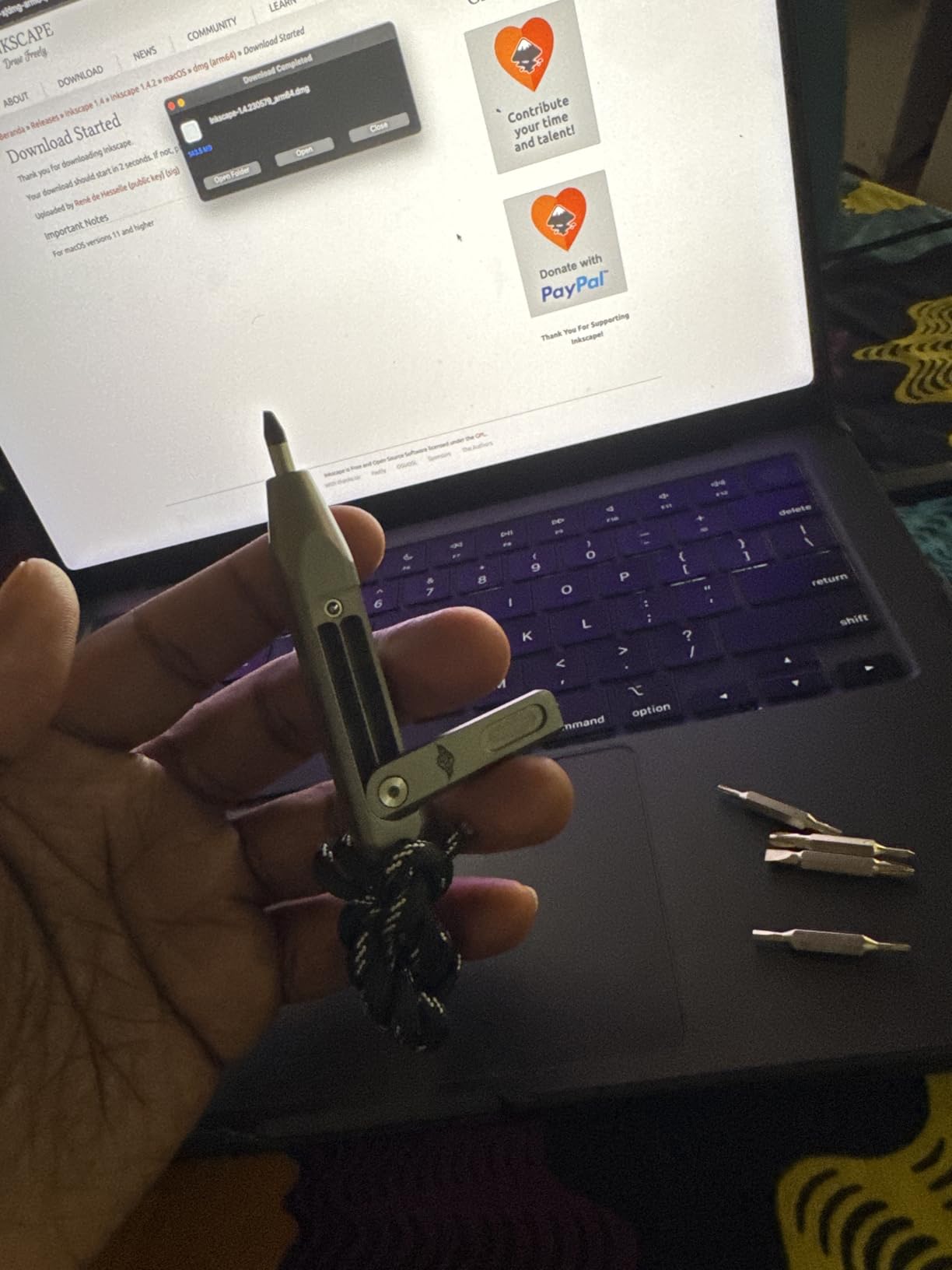 OKNIFE Otacle D1 Titanium 9-in-1 Small EDC Pocket Screwdriver Set | Multi-Bit Pocket Screwdriver with Concealed Bit Storage, S2 Steel Magnetic Bits for Work & Daily Use customer photo 1