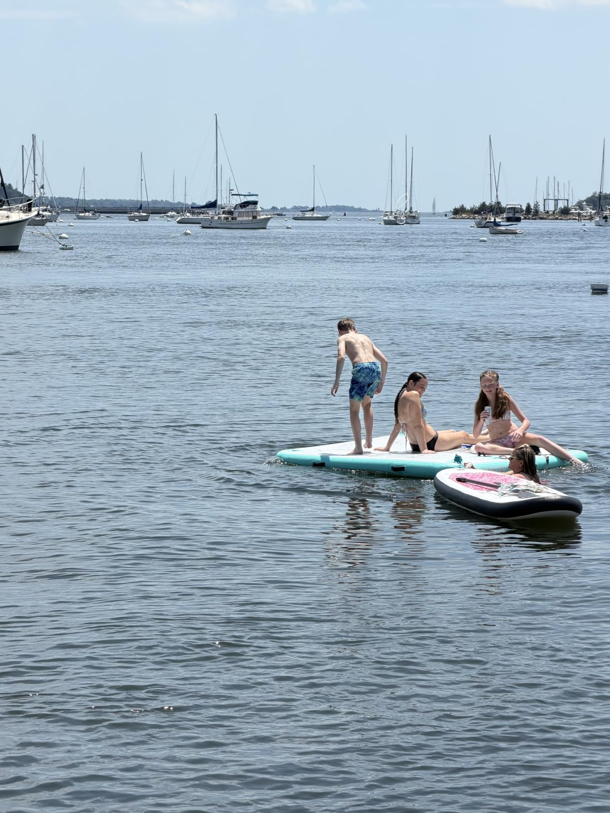 Inflatable Floating Dock for Water Activities, 6ft-15ft Island Raft | With Non-Slip Surface, Load Capacity 450-1800 lbs, Water Platform for Pool, Lake, Pond, Beach, River & Ocean Activities customer photo 1