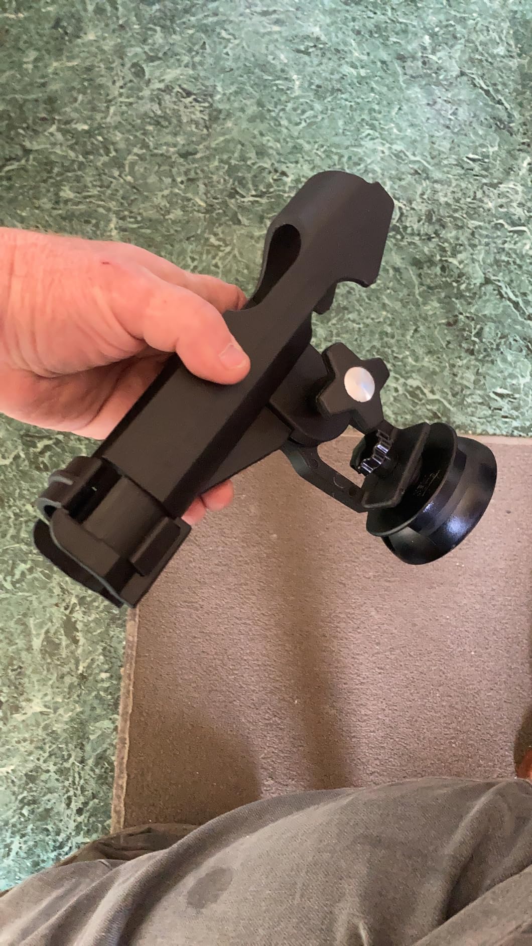 KEMIMOTO Kayak Fishing Rod Holder Fishing Pole Holder - T-Shaped Screw Mounted/Track Mount On Rail 360 Degree Adjustable with Lock System for Kayak, Canoe, Fishing Boat Accessories customer photo 1