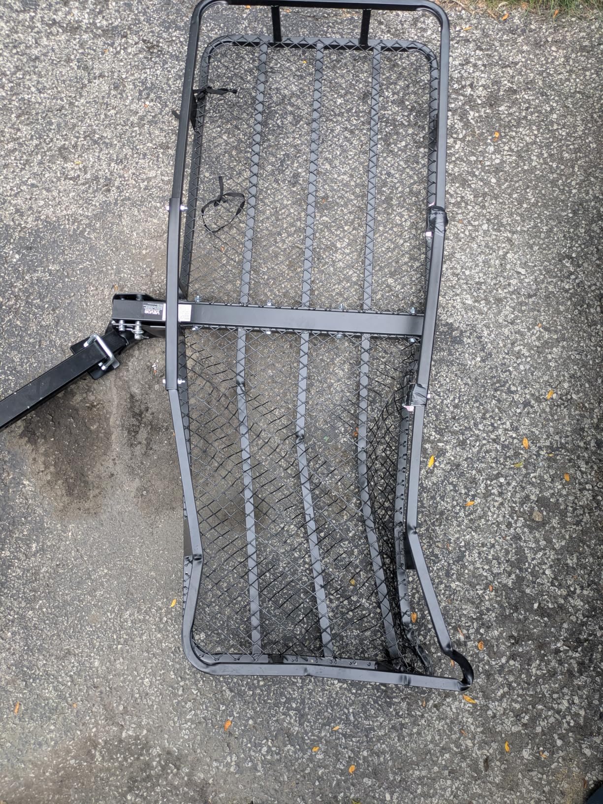 VEVOR 60 x 24 x 6 in Folding Hitch Cargo Carrier 500lbs Capacity | High Strength Steel Luggage Basket with Waterproof Bag, Fits 2