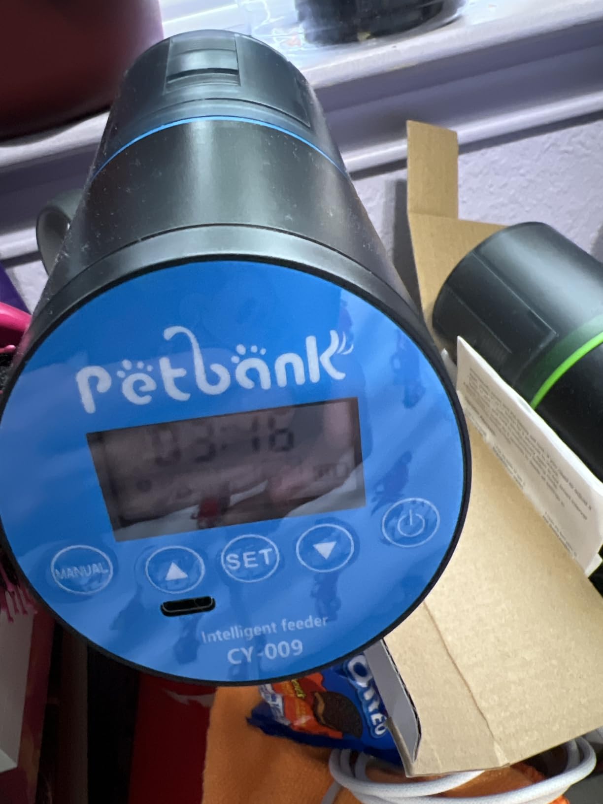 Automatic Fish Feeder - Rechargeable Timer Fish Feeder with USB Charger Cable, Fish Food Dispenser for Aquarium or Fish Tank customer photo 1