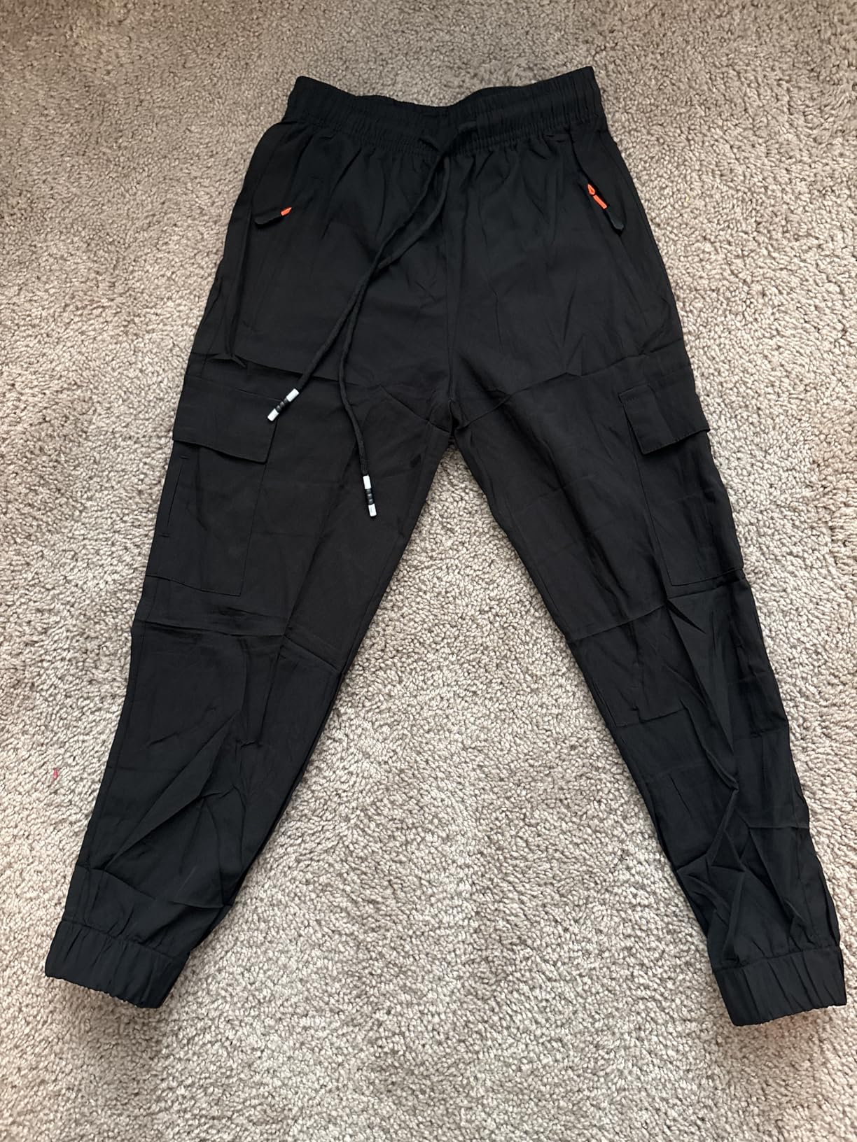Boy's Cargo Joggers Pants Youth Quick Dry Hiking Lightweight Pants for Sports Outdoor with Zipper Pockets customer photo 2