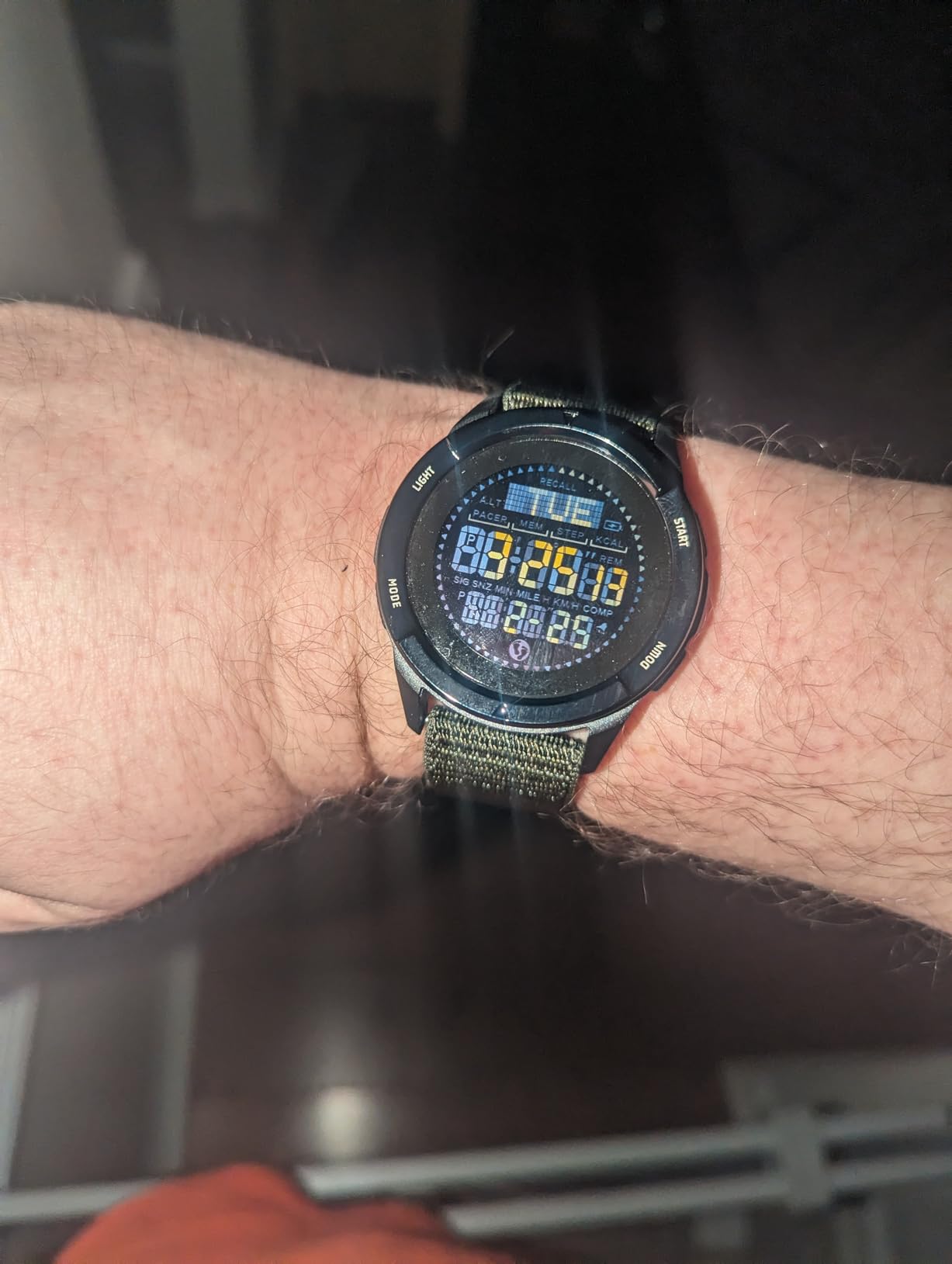 DIDITIME Tactical Watches for Men, Military Watches for Men, Waterproof 164FT, Fitness Watch, Mens Digital Watches with Compass, Metronome, Pedometer, Lightweight Breathable Nylon Watch customer photo 2