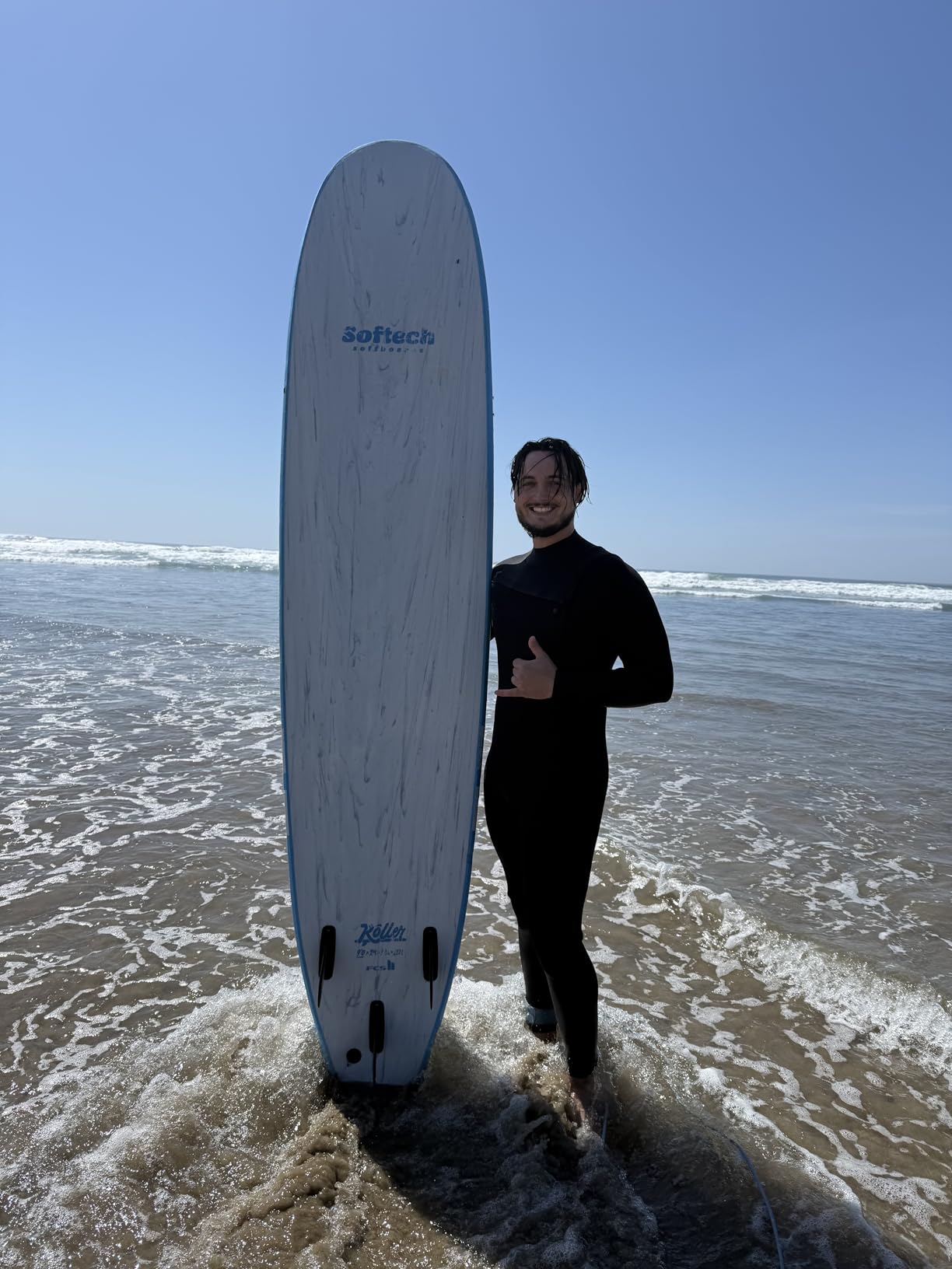 Lemorecn Men's 4/3mm Chest Zip Super Stretch Wetsuit | GBS Glued Blindstitched Seams, Built-in Key Loop, For Diving, Surfing, Snorkeling customer photo 1