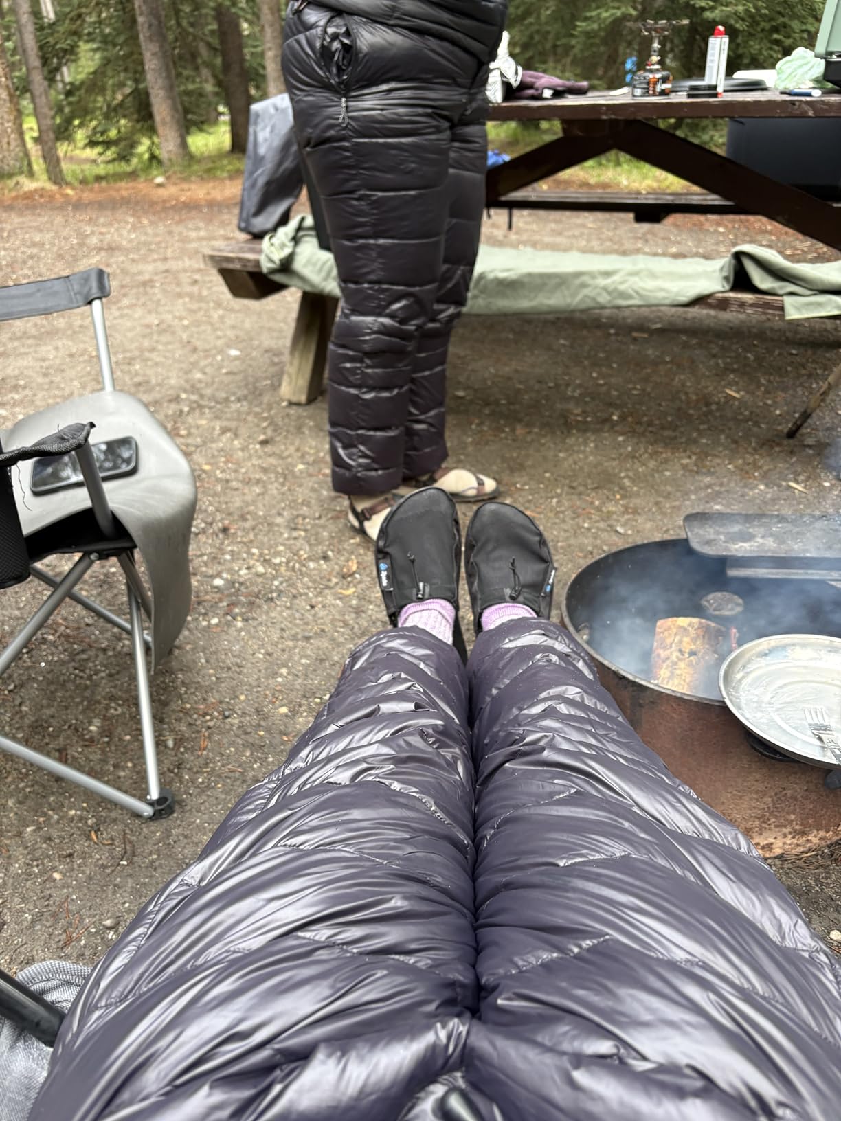 Down Pants,Men's Women's Puffy Pants,Winter Warm Outdoor Men Women Ski Snow Pants,Camping Hiking Pants customer photo 1