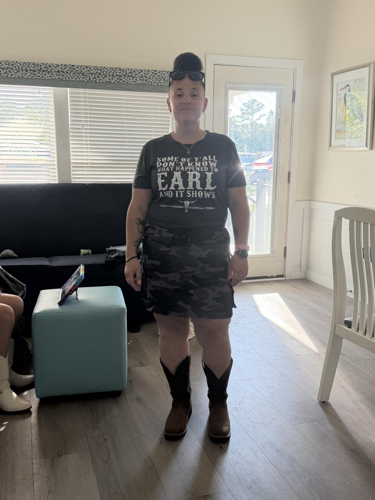 Skorts for Woman - Hiking Cargo Skorts with Zipper Pockets | High Waisted Quick Dry Golf Workout Dressy Casual customer photo 1