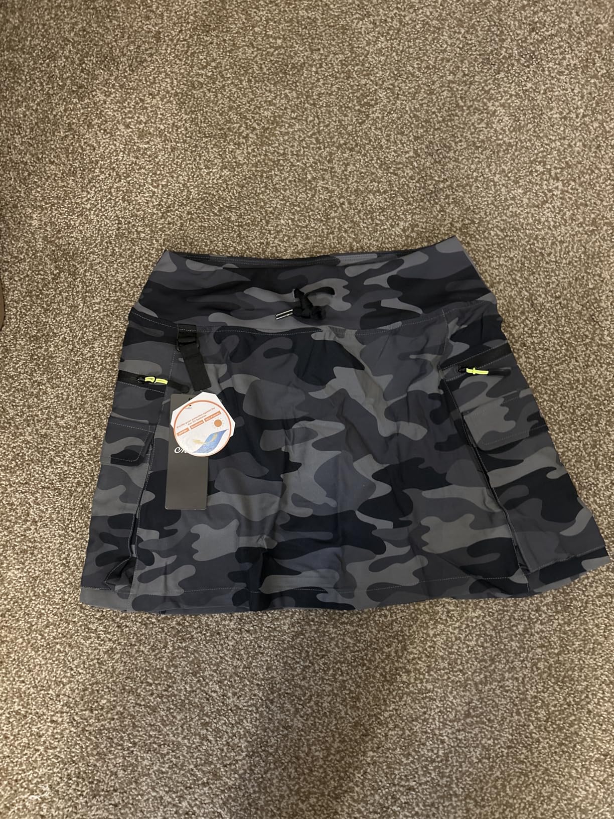 Skorts for Woman - Hiking Cargo Skorts with Zipper Pockets | High Waisted Quick Dry Golf Workout Dressy Casual customer photo 2