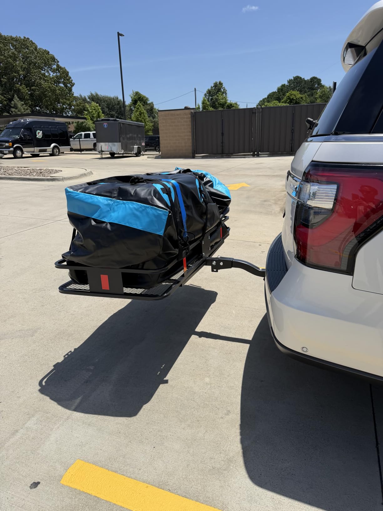 Mockins 25 Cu Ft Large Weatherproof Trailer Hitch Cargo Carrier Bag Set | 60