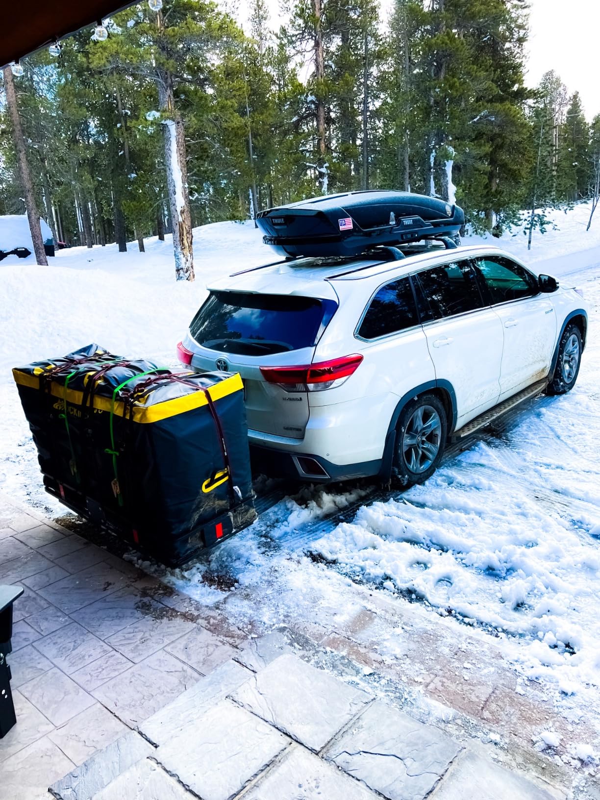 Mockins 30 Cu Ft Trailer Hitch Cargo Carrier Bag for Road Trips & Camping | 60