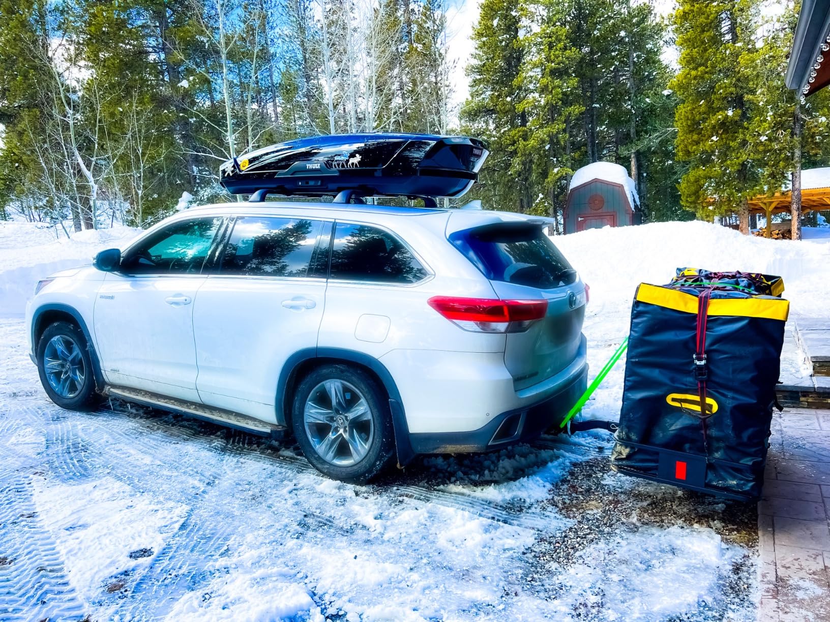 Mockins 30 Cu Ft Trailer Hitch Cargo Carrier Bag for Road Trips & Camping | 60